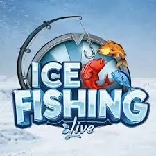 Ice Fishing Live slot icon by Evolution, available at Vegasino Casino