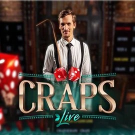 Live Craps online game logo by Evolution on vegasinonz.com